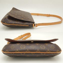 LOUIS VUITTON Louis Vuitton Monogram Musette Tango M51257 Shoulder Bag Short Brown 251879