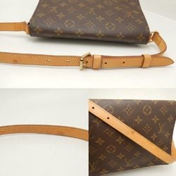 LOUIS VUITTON Louis Vuitton Monogram Musette Tango M51257 Shoulder Bag Short Brown 251879