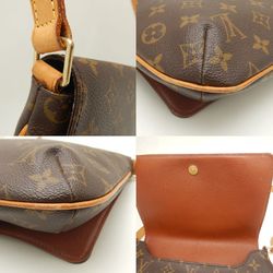 LOUIS VUITTON Louis Vuitton Monogram Musette Tango M51257 Shoulder Bag Short Brown 251879