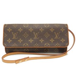 LOUIS VUITTON Louis Vuitton Monogram Pochette Twin GM M51852 Shoulder Bag Brown 251862