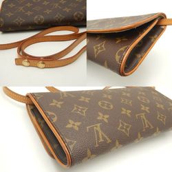 LOUIS VUITTON Louis Vuitton Monogram Pochette Twin GM M51852 Shoulder Bag Brown 251862