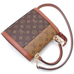 LOUIS VUITTON Louis Vuitton Dauphine Capital M46751 2Way Bag Monogram Reverse Brown 351398 ☆