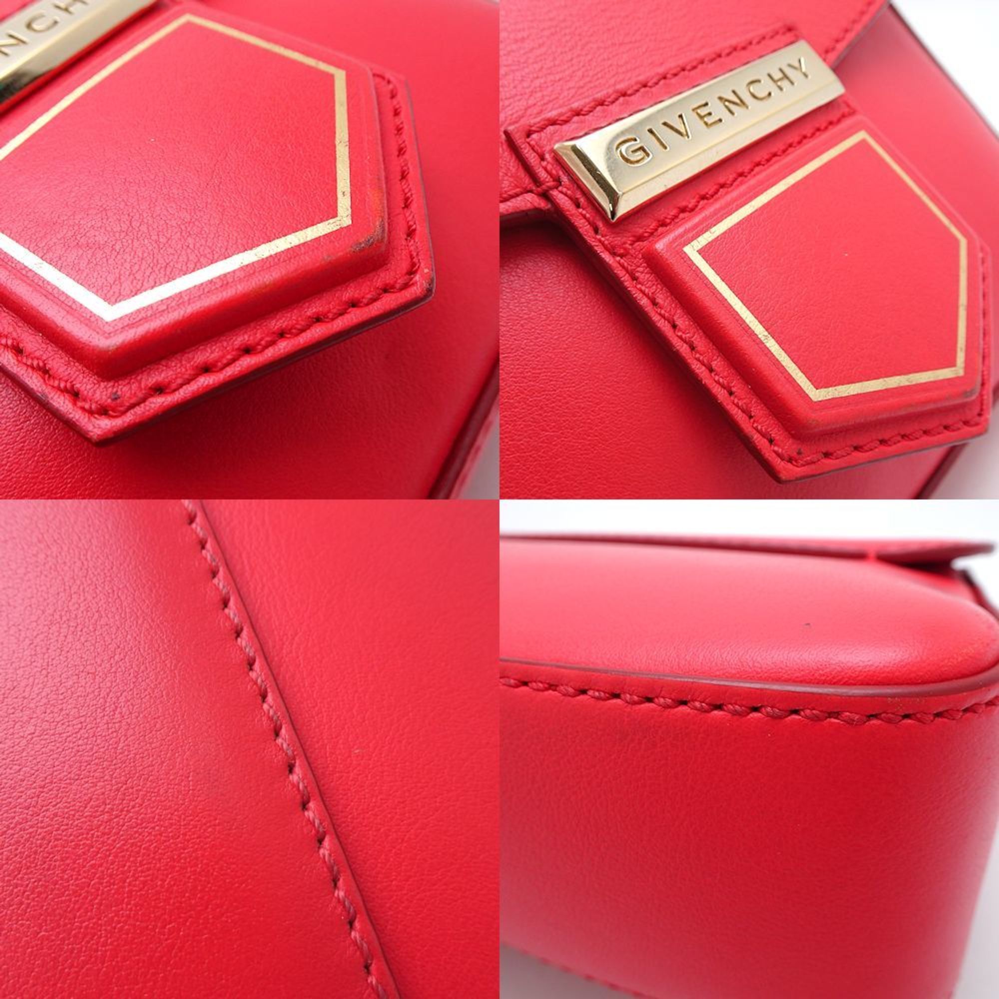 Givenchy Nobile shoulder bag in leather, red, 351415