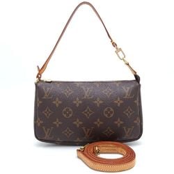 LOUIS VUITTON Louis Vuitton Monogram Pouch M51980 2Way Bag Brown 351402