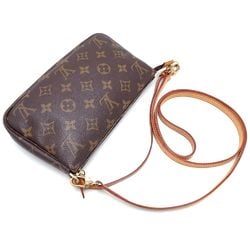 LOUIS VUITTON Louis Vuitton Monogram Pouch M51980 2Way Bag Brown 351402