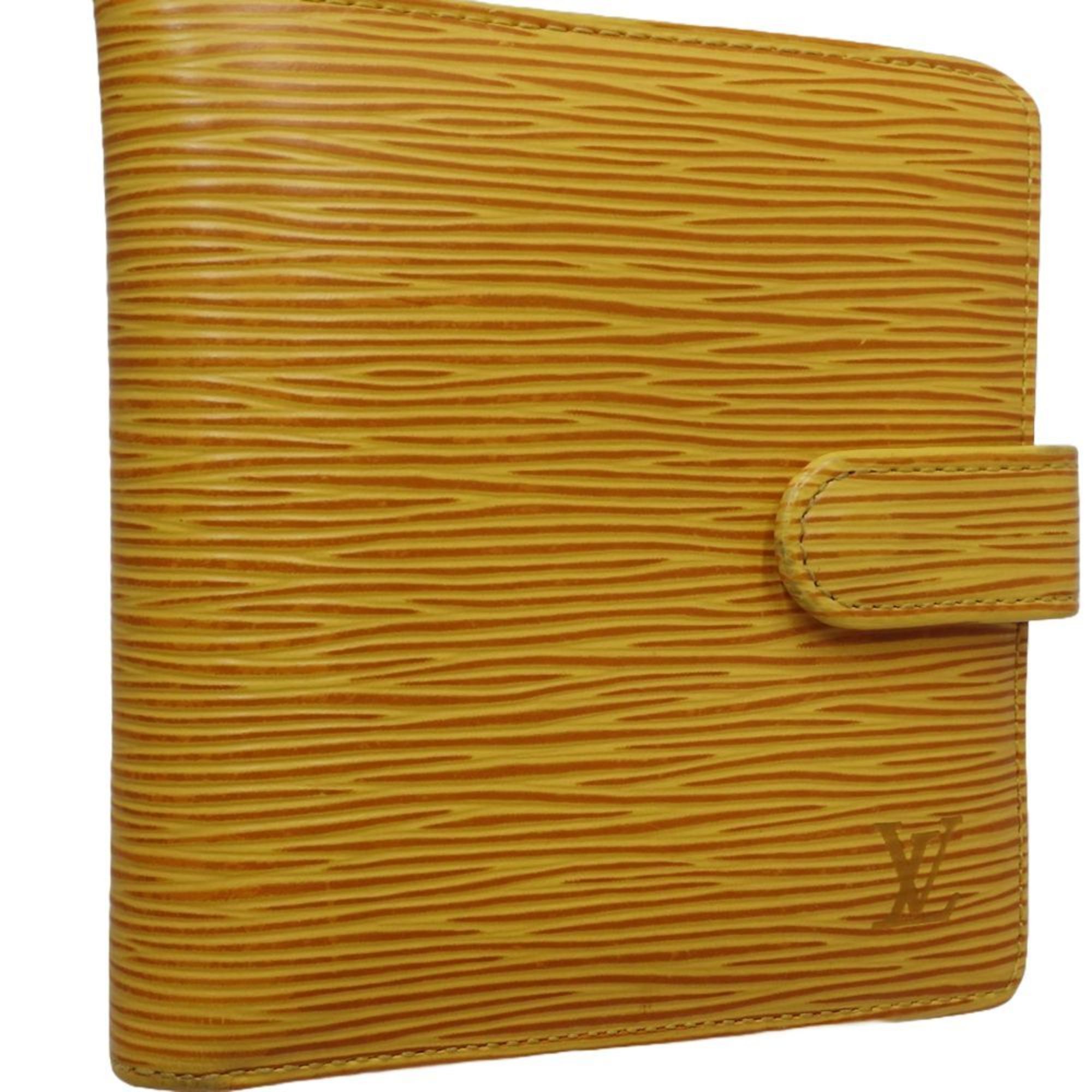 LOUIS VUITTON Louis Vuitton Epi Bi-fold Wallet M63559 Porto-Bier Compact Tassili Yellow 180567