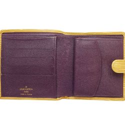 LOUIS VUITTON Louis Vuitton Epi Bi-fold Wallet M63559 Porto-Bier Compact Tassili Yellow 180567