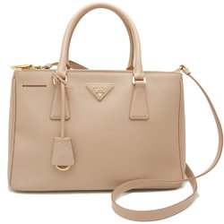 PRADA Prada Galleria BN1801 Handbag Saffiano Leather CAMMEO 251849