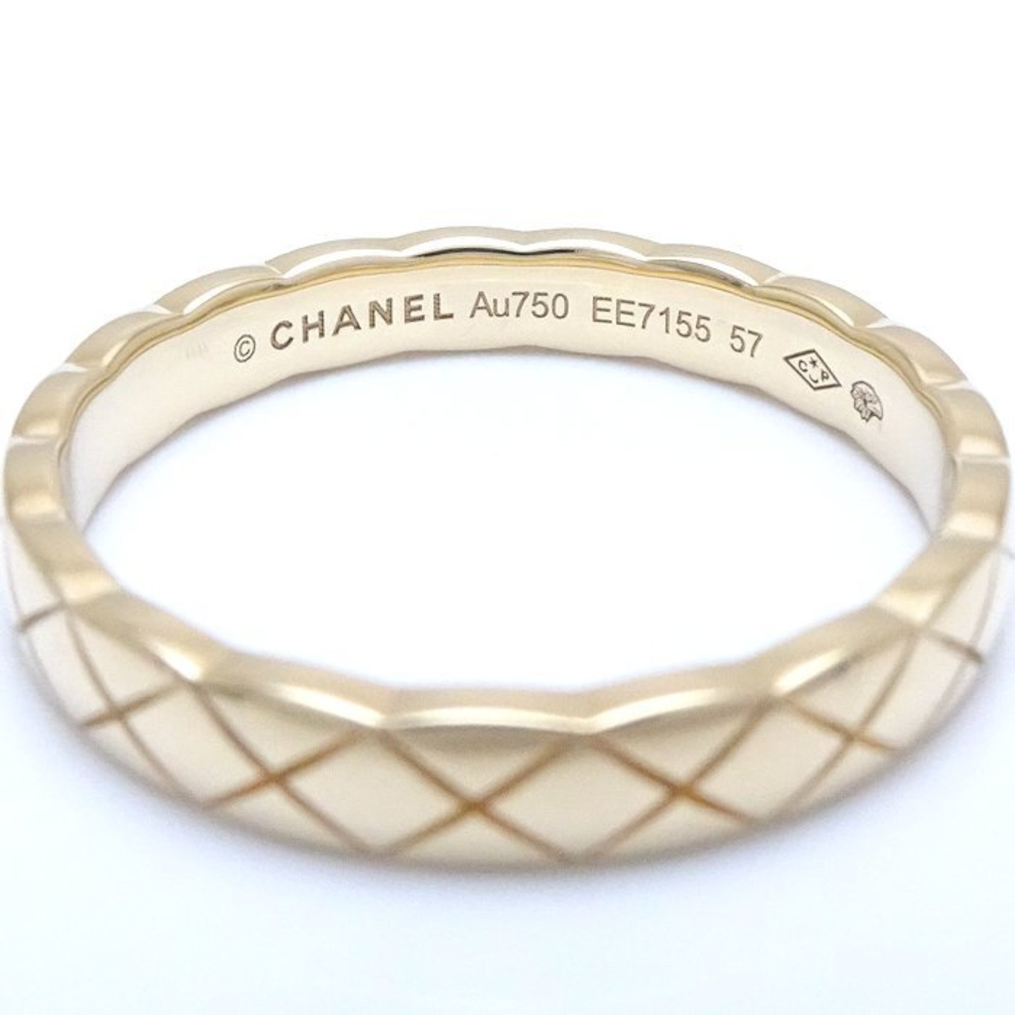 CHANEL Coco Crush Ring #57 J11794 K18YG Yellow Gold 292051