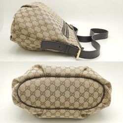 GUCCI 388930 Shoulder Bag GG Canvas Beige Brown Outlet 251876