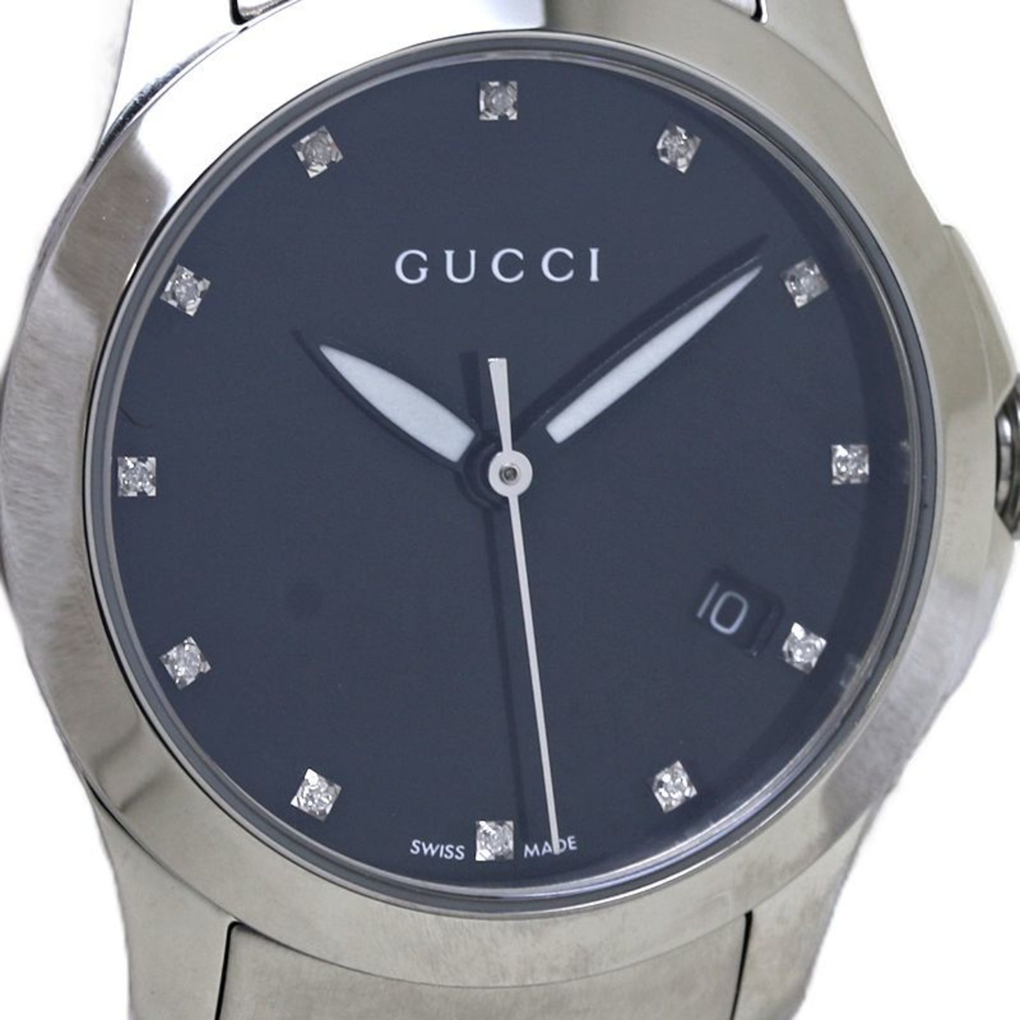 GUCCI G Timeless YA126505 126.5 Stainless Steel Ladies 130177 Watch