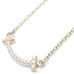 TIFFANY&Co. Tiffany T Smile Necklace Diamond 750PG Pink Gold K18RG Rose 292074