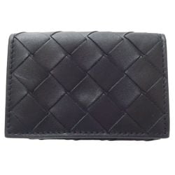 BOTTEGA VENETA Tiny Wallet Intrecciato Black Leather NERO 180566