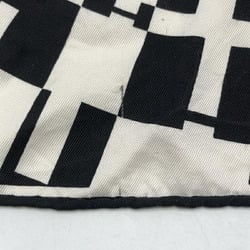 HERMES Carre 70 Scarf Black White Hermes Silk