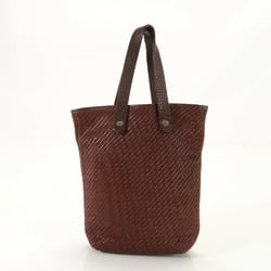 Hermes Amedaba Diago Leather Shoulder Bag Handbag Brown Women's