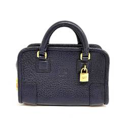 LOEWE Micro Amazona Handbag Shoulder Bag Padlock Navy