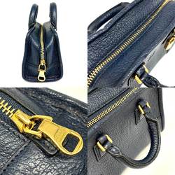 LOEWE Micro Amazona Handbag Shoulder Bag Padlock Navy