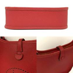 Hermes Evelyn TPM Leather Red Shoulder Bag Pochette Iconic HERMES