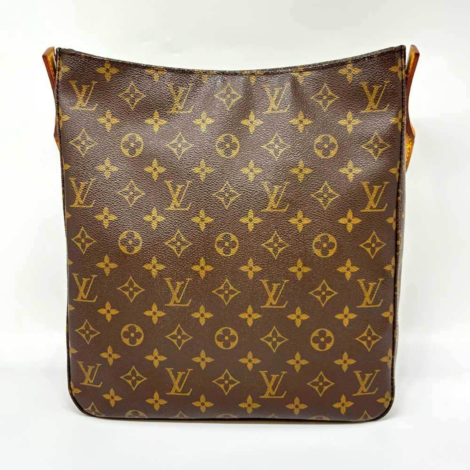 Louis Vuitton Looping GM Monogram Shoulder Bag Brown M51145 LOUIS VUITTON