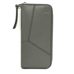 LOEWE Puzzle Stitch Wallet Long Asphalt Grey