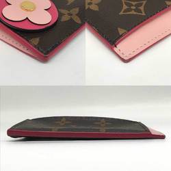 Louis Vuitton Monogram Porte Carte Zip Pink Wallet/Coin Case Card Flower M67494 LOUIS VUITTON