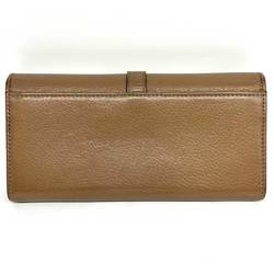 Gucci Long Wallet Horsebit Leather Brown 257124 GUCCI