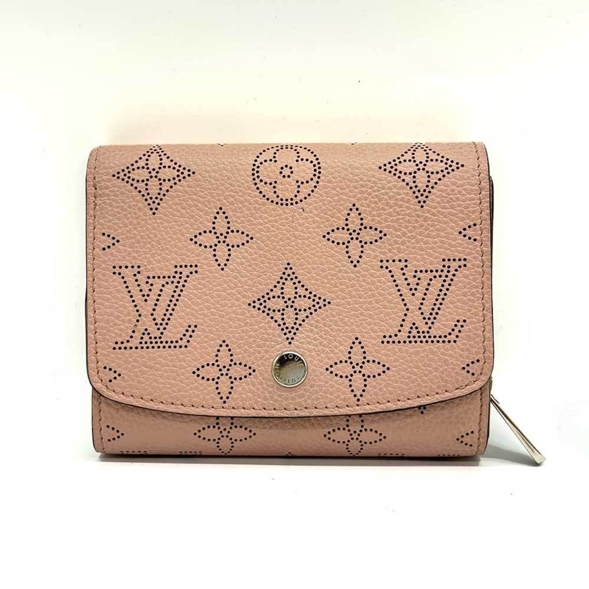 Louis Vuitton Portefeuille Iris Compact Monogram Mahina Pink M82757 LOUIS VUITTON