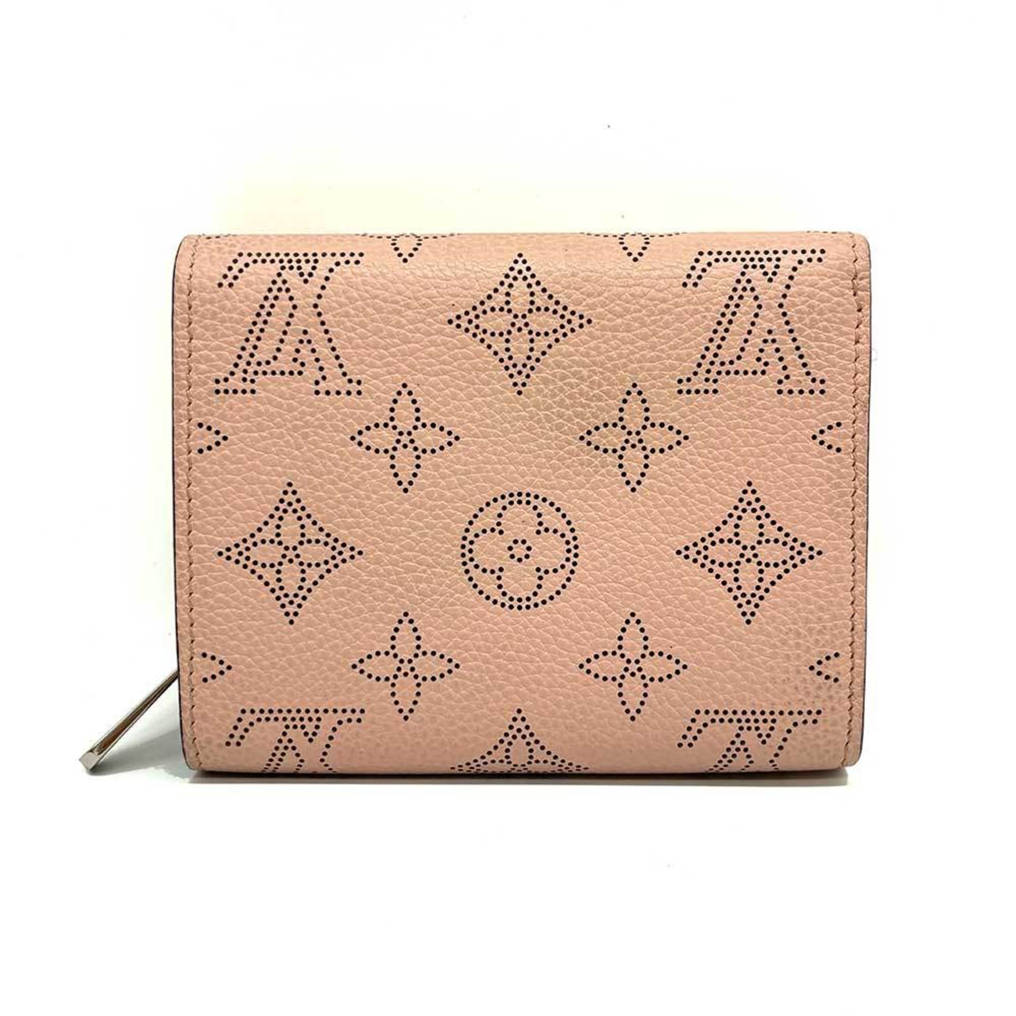 Louis Vuitton Portefeuille Iris Compact Monogram Mahina Pink M82757 LOUIS VUITTON