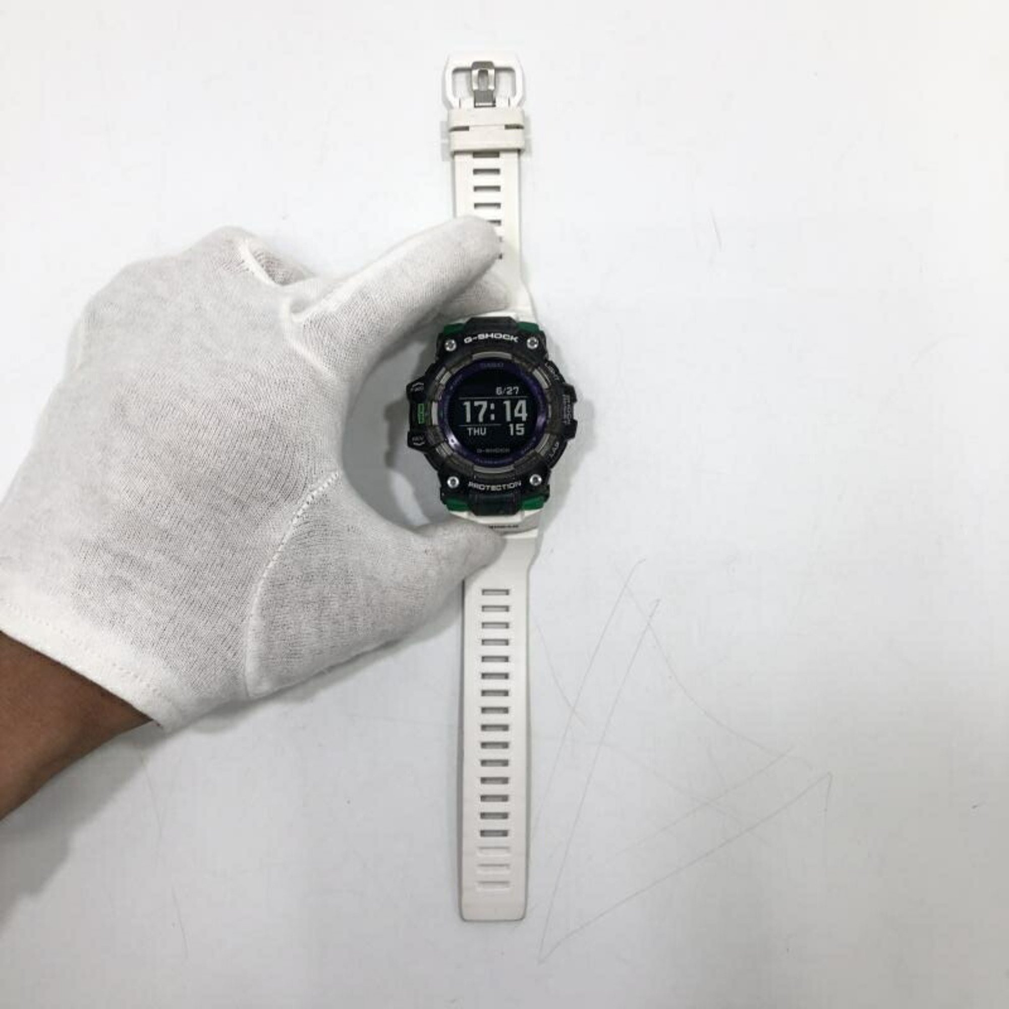 CASIO G-SHOCK Watch GBD-100SM-1A7JF Quartz Black x White Green G-Shock