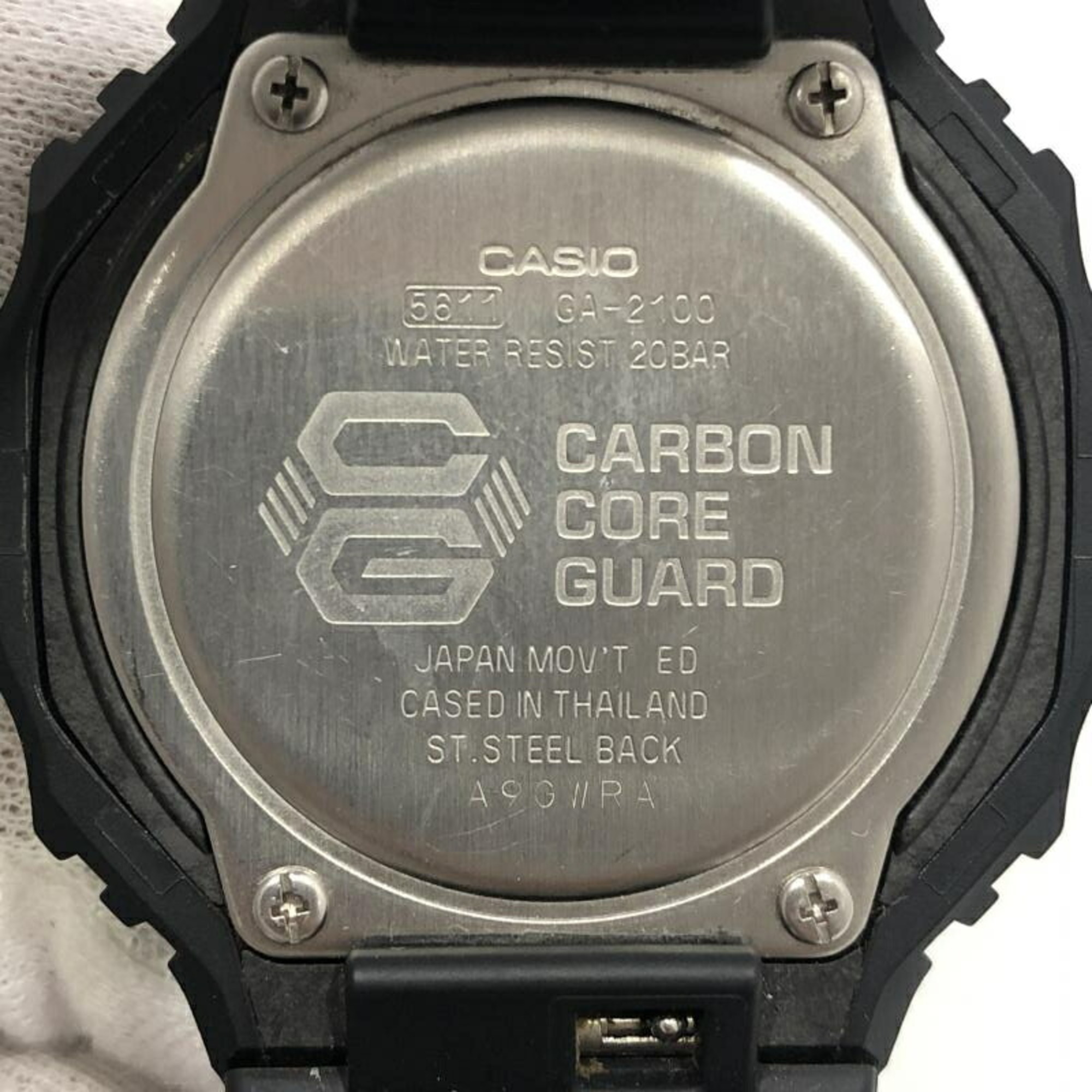 CASIO G-SHOCK Watch GA-2100-1A1 All Black Quartz G-Shock