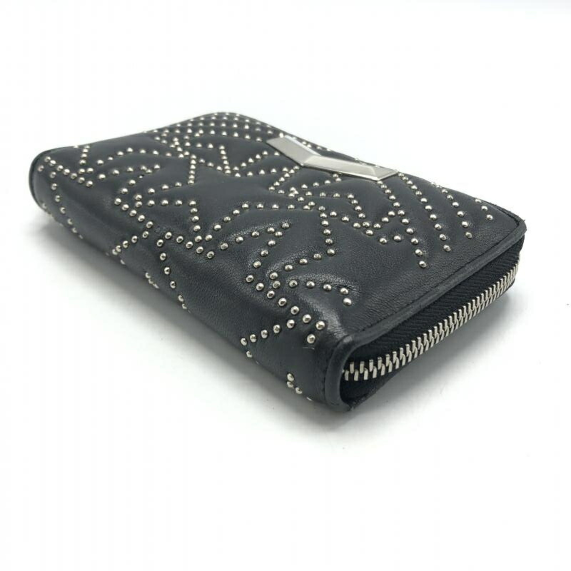 JIMMY CHOO Round Wallet Black