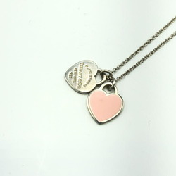 Tiffany & Co. Pink Double Heart Tag Pendant