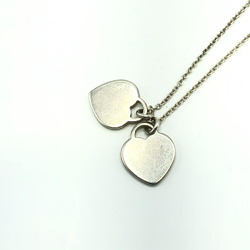 Tiffany & Co. Pink Double Heart Tag Pendant