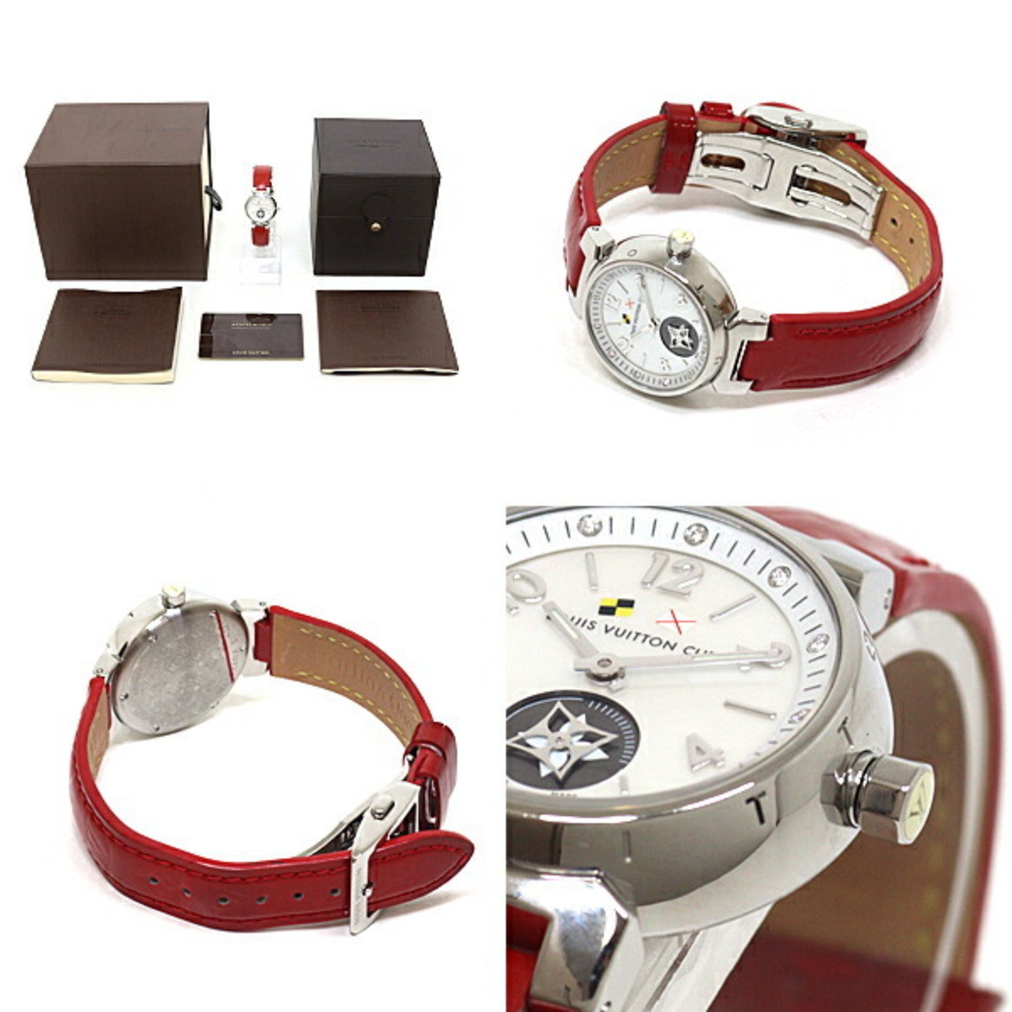 LOUIS VUITTON Louis Vuitton Ladies Watch Tambour Q12M0 Quartz Finished