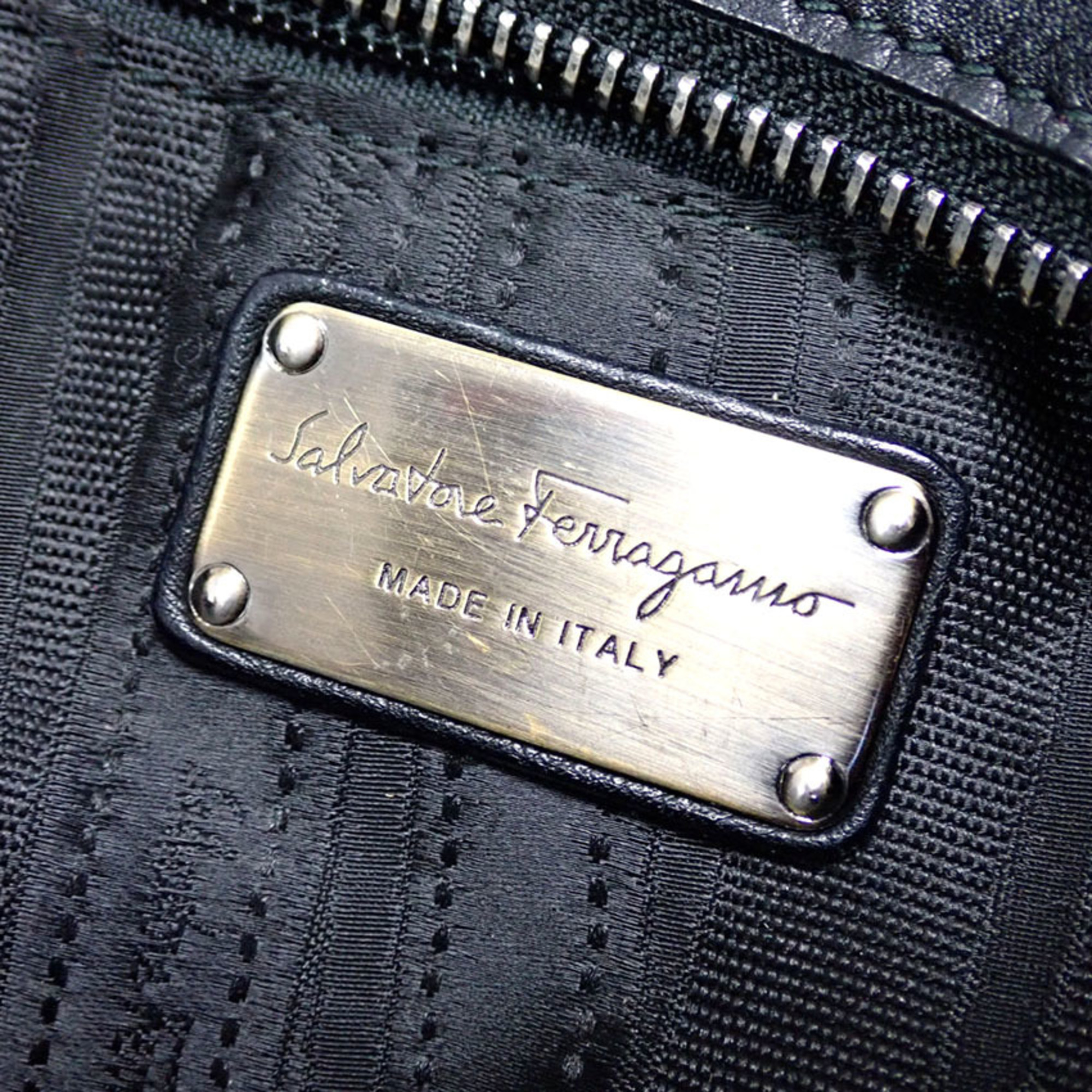 Salvatore Ferragamo Gancini leather tote bag