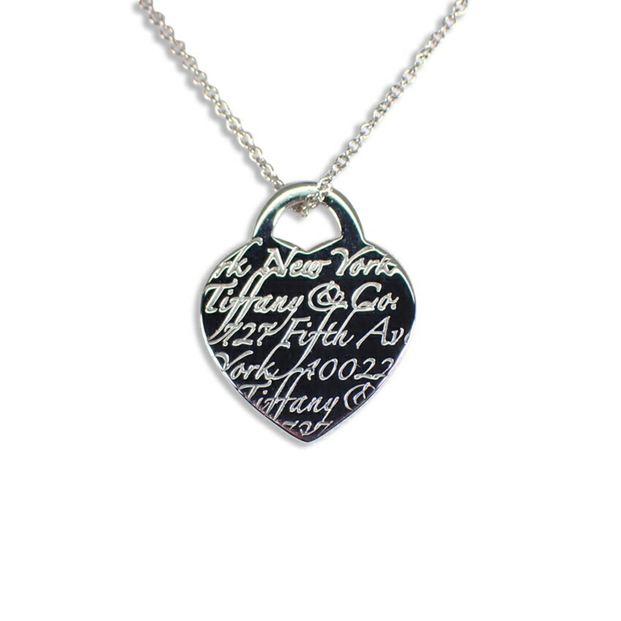 TIFFANY Tiffany 925 Notes Heart Pendant Necklace