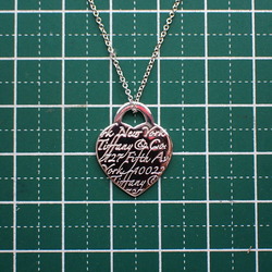 TIFFANY Tiffany 925 Notes Heart Pendant Necklace