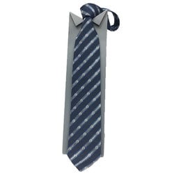 GUCCI Gucci tie GG stripe silk navy x grey men's aq10122