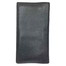 BVLGARI Bulgari Long Wallet Billfold Black Men's Leather 10007833