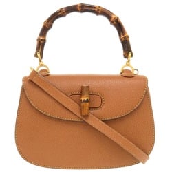 Gucci Bamboo Leather Brown 000 2046 0188 Handbag 0171 GUCCI