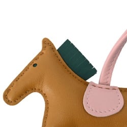 HERMES Rodeo PM Sesame/Rose Sakura/Malachite Y Stamp (around 2020) Women's Anjou Milo Charm