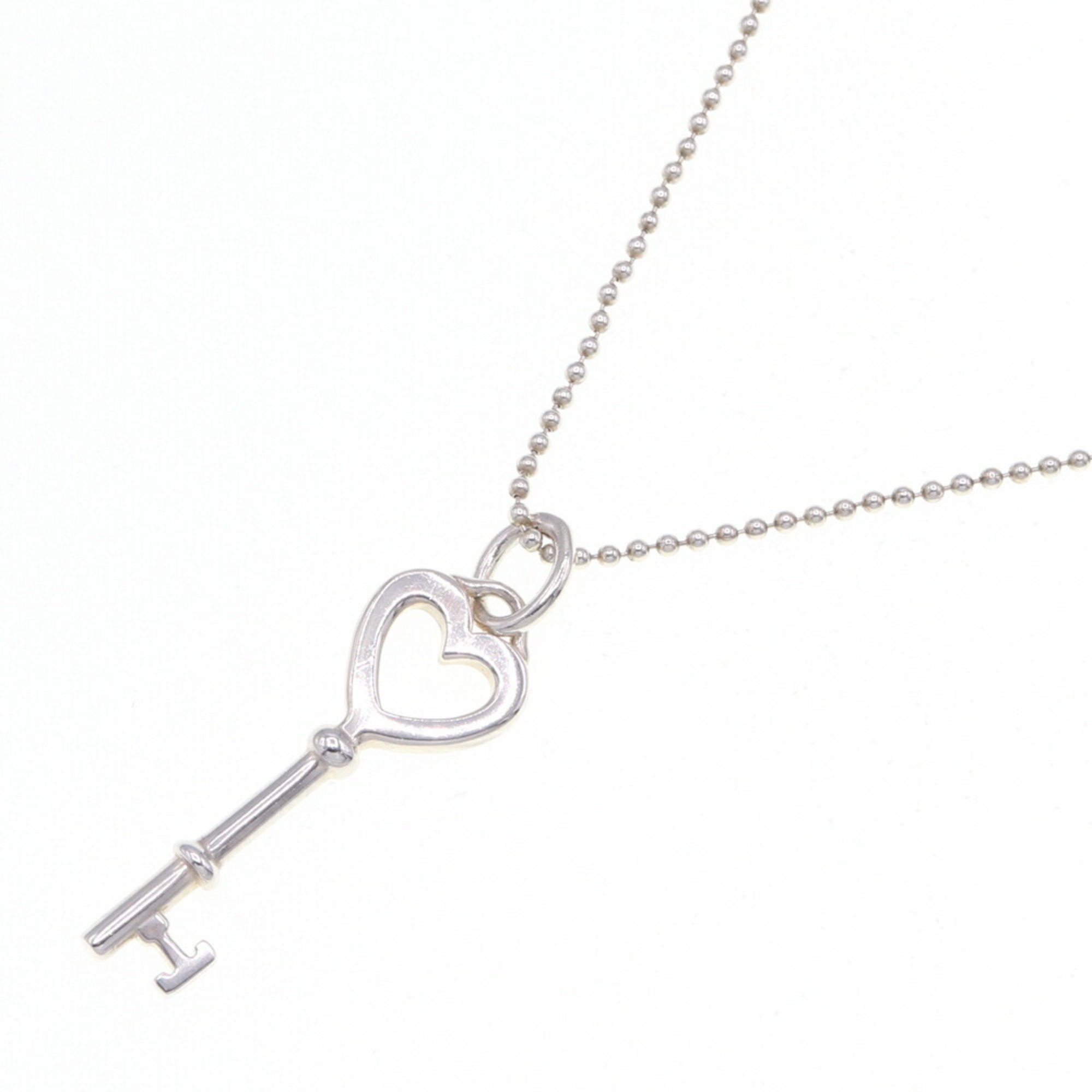 Tiffany Necklace Heart Key SV Sterling Silver 925 Ladies Pendant Lock TIFFANY&Co.