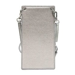 Jimmy Choo Shoulder Bag Star Studs Pegasi Phone Case Dark Silver Leather Smartphone Pochette Women Men JIMMY CHOO