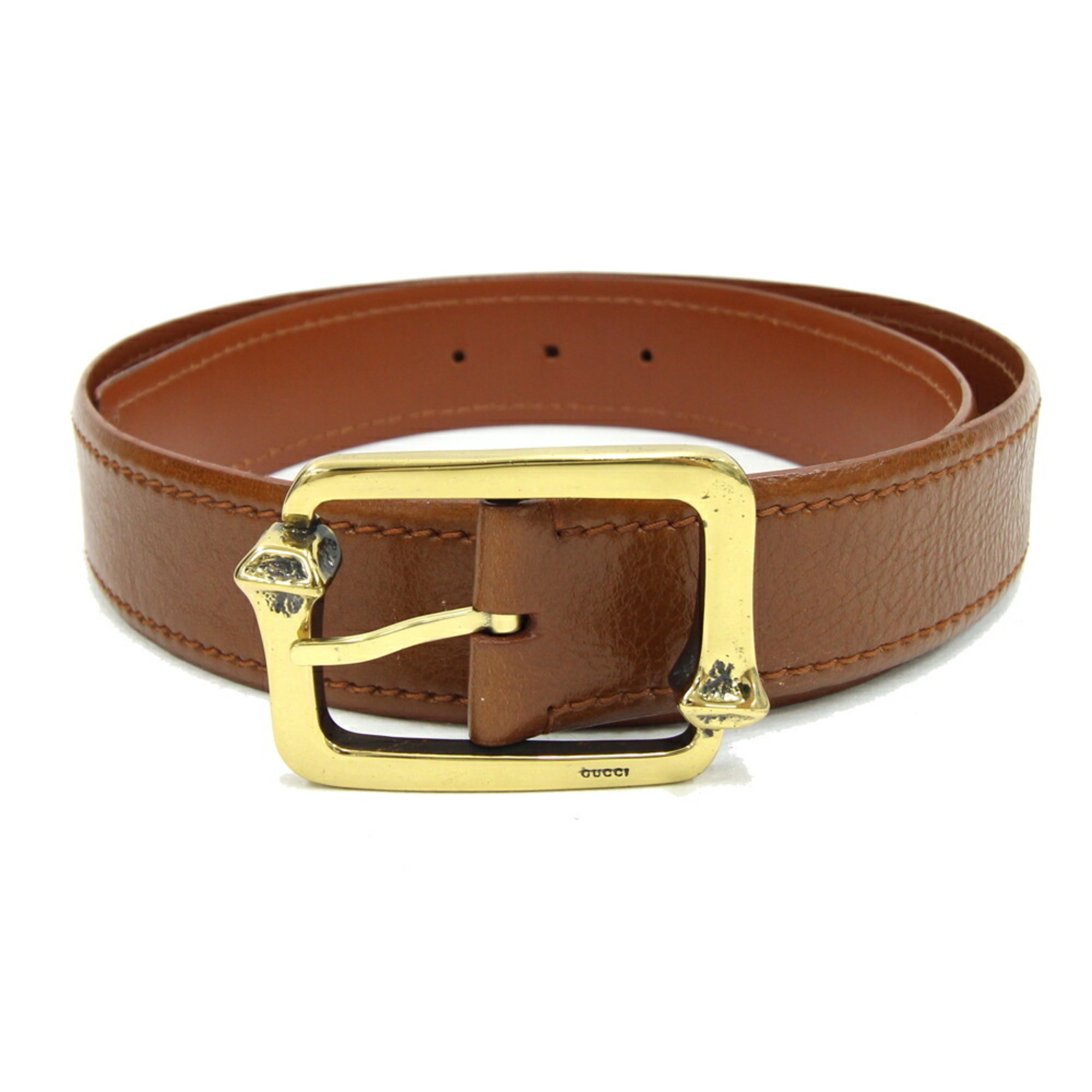 Gucci Belt 114652 Brown Leather Men's GUCCI