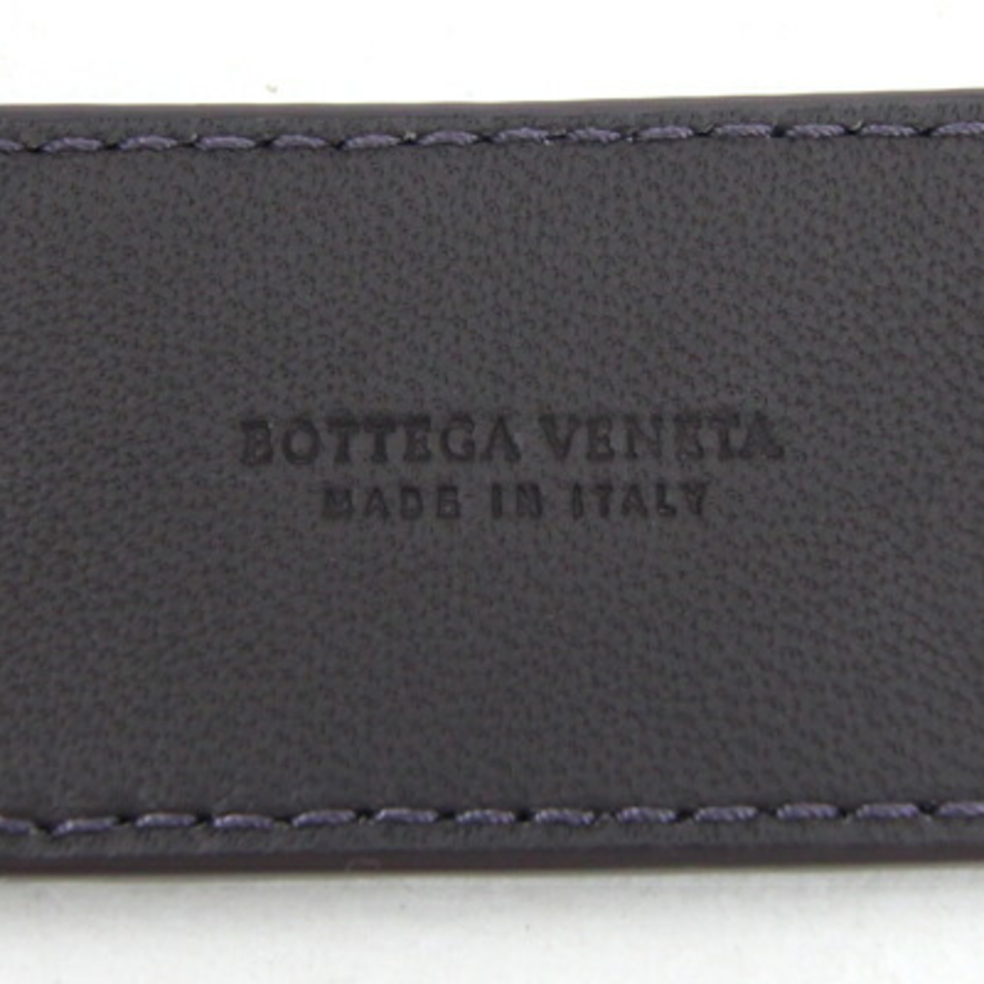 Bottega Veneta Shoulder Strap Intrecciato 563992 Purple Leather Non-adjustable Replacement Belt BOTTEGA VENETA