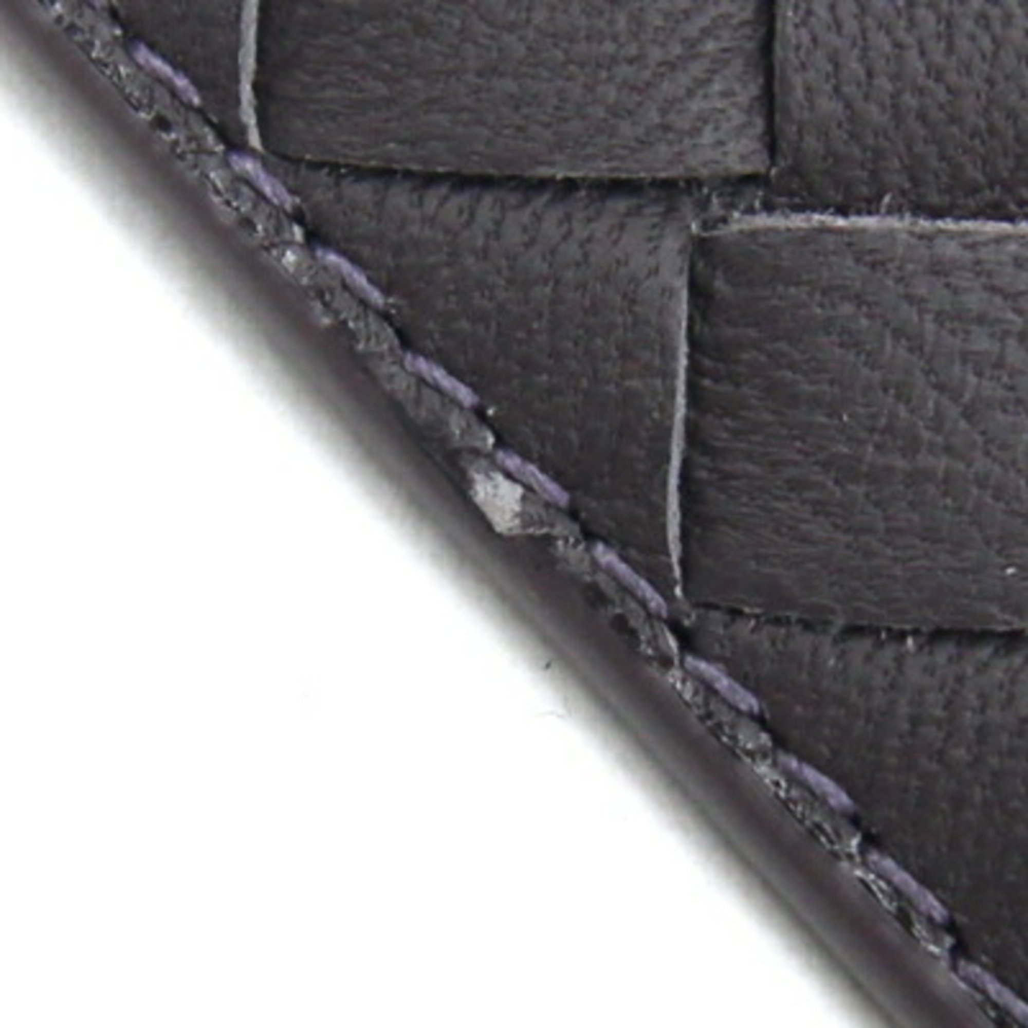 Bottega Veneta Shoulder Strap Intrecciato 563992 Purple Leather Non-adjustable Replacement Belt BOTTEGA VENETA