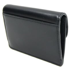 Celine Card Case Triomphe 10I583DPV Black Leather Holder Pass Business Women's CELINE