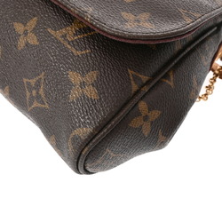 LOUIS VUITTON Louis Vuitton Monogram Favorite MM Brown M40718 Women's Canvas Shoulder Bag