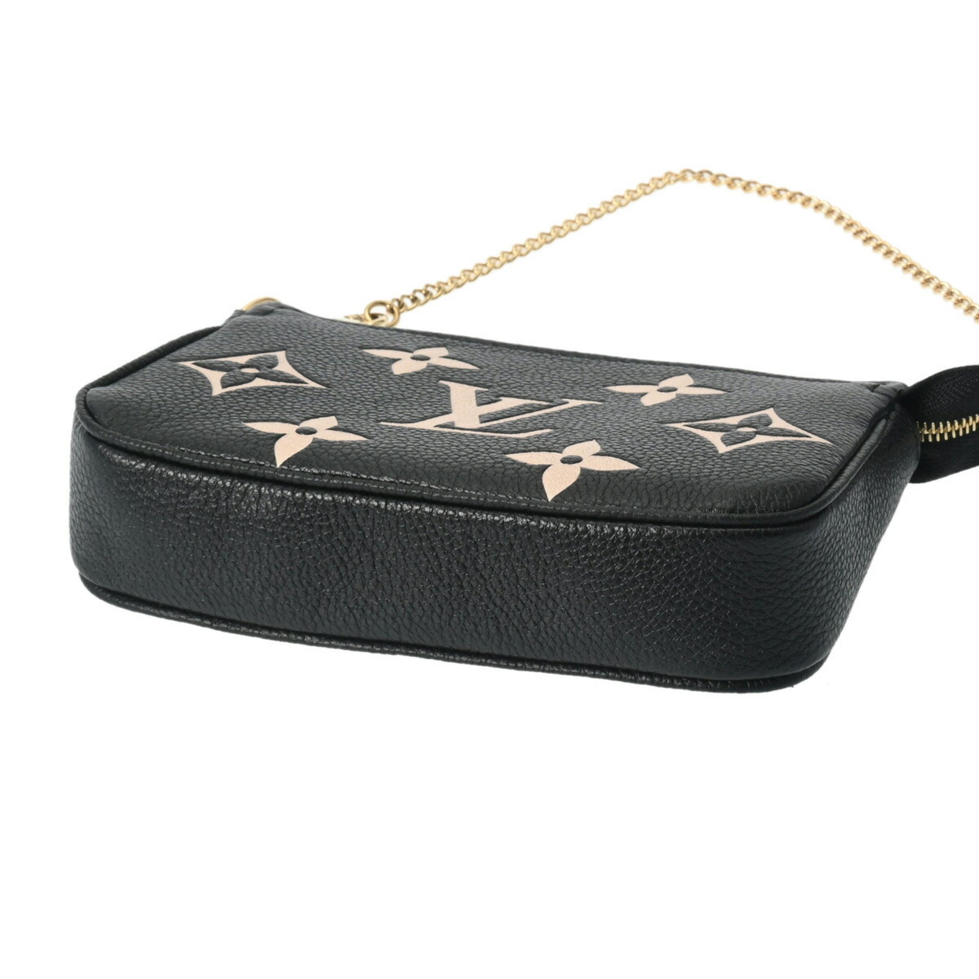 LOUIS VUITTON Louis Vuitton Monogram Empreinte Pochette Accessoires Noir M80732 Women's Leather Coin Case