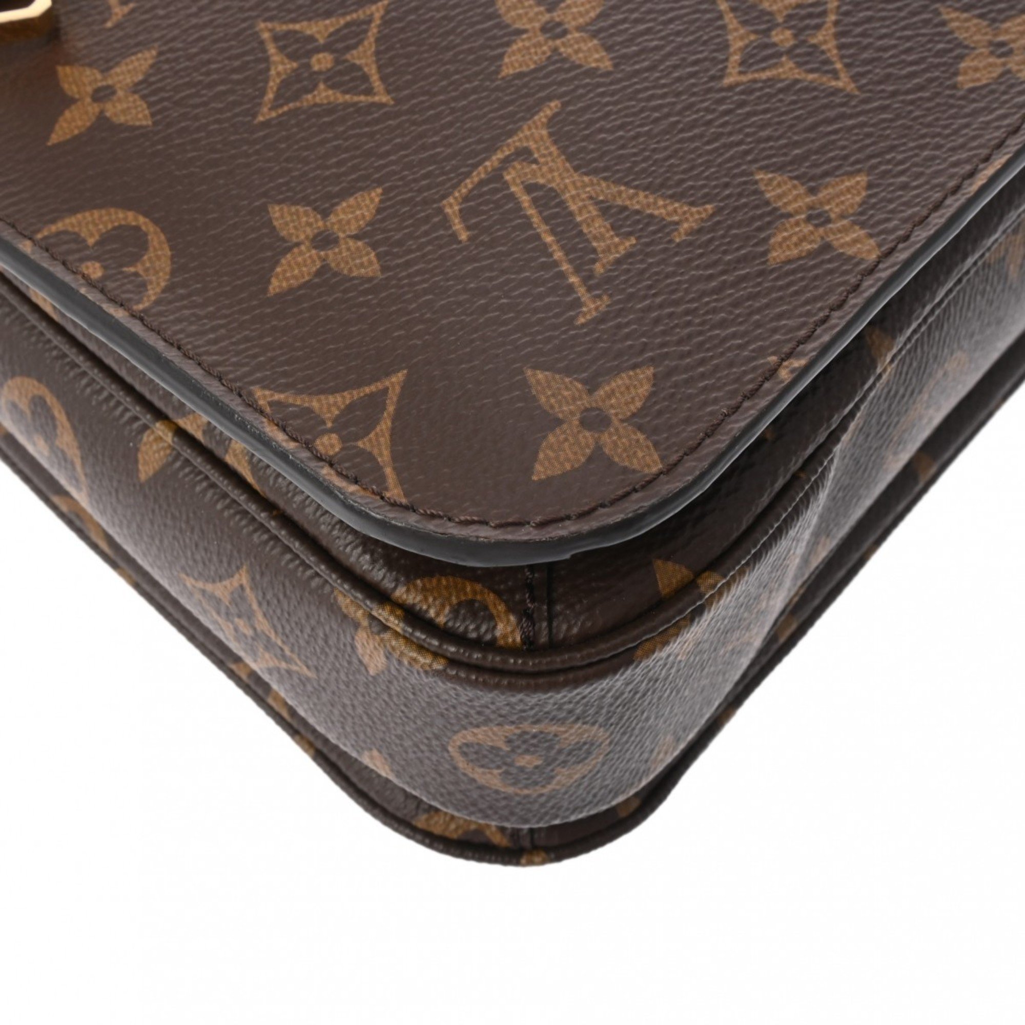 LOUIS VUITTON Louis Vuitton Monogram Pochette Metis MM Brown M44875 Women's Canvas Handbag